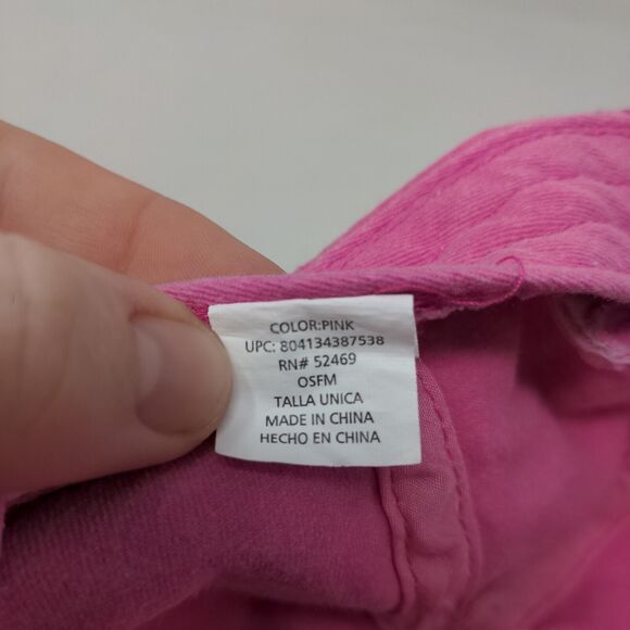 Unbranded Women's Slideback Hat Pink Size OSFM Adjustable Blank - Picture 7 of 7